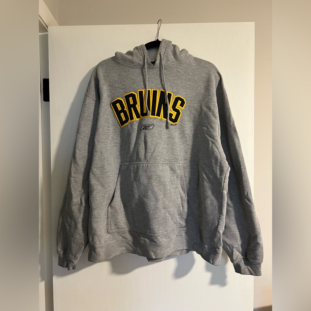 Reebok Boston Bruins Heather Gray Sweatshirt
